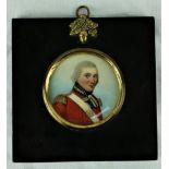 Frederick Buck, Irish (1771 - 1839) "Portrait of a Military Officer in red coat,