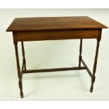A very good George III period figured mahogany rectangular Side Table,
