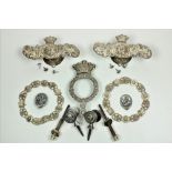 A rare set of 19th Century silver plated Carriage Mounts, for the coach of the Lord Mayor of Dublin,