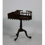 A very unusual mahogany Plate and Cutlery Stand, 19th Century,