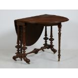 A large Victorian rosewood Sutherland Table,