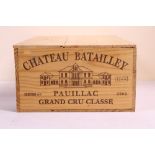 Pauillac - Chateau Batailley, Grand Cru Classe. Vintage 2002. 12 Bottle,s orig. case. V. good.