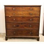 A George III period mahogany Secretaire Chest,