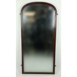 A 19th Century mahogany framed Console Mirror with arched top, approx.