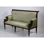 An unusual Egyptian Revival bronze mounted Settee,