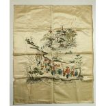 A 19th Century Chinese embroidered silk Panel,