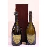 Champagne: "Dom Perignon," Vintage 1993, 750ml; and Vintage 2000, in presentation wooden box,