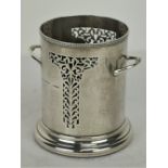 An English silver Wine Bottle Holder, Chester c.