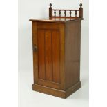 Two similar Edwardian oak Bedside Lockers.