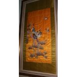 A large and attractive Chinese silk Wall Hanging,