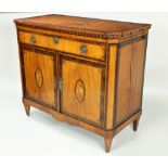 A rare George III Sheraton period satinwood Gentlemans Dressing Table,