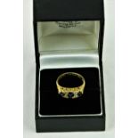 An attractive 18ct gold Victorian Ring,