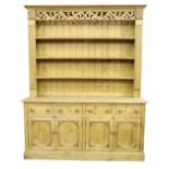 A 19th Century Galway style pine Dresser,