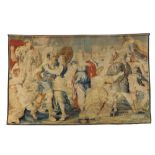 A fine large 17th Century Flemish Tapestry, depicting "The Intervention of the Sabine Women,
