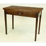 A 19th Century mahogany fold-over Tea Table,