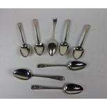 A good bright cut set of 4, Irish Victorian silver Table Spoons, Dublin c.