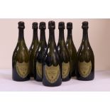 Champagne: "Dom Perignon," Vintage 1996, 7 Bottles in wooden case, v. good.