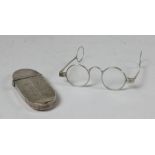 A pair of rare George III silver Spectacles,