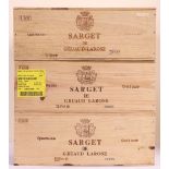 Saint-Julien - Sarget de Gruaud - Larose, Vintage 2005, 36 Bottles, 3 orig. cases. V. good.