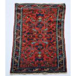 An attractive Hamadan Rug, North West Iran, 20th Century,