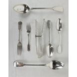 A large quantity of silver plated fiddle pattern Cutlery, comprising 20 Dessert Spoons,