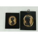 19th Century Irish School - Edouart Silhouettes - "Head and Shoulders of a Naval Gentleman," 8.