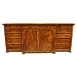 A William IV period mahogany breakfront Sideboard, in the manner of Gillows,