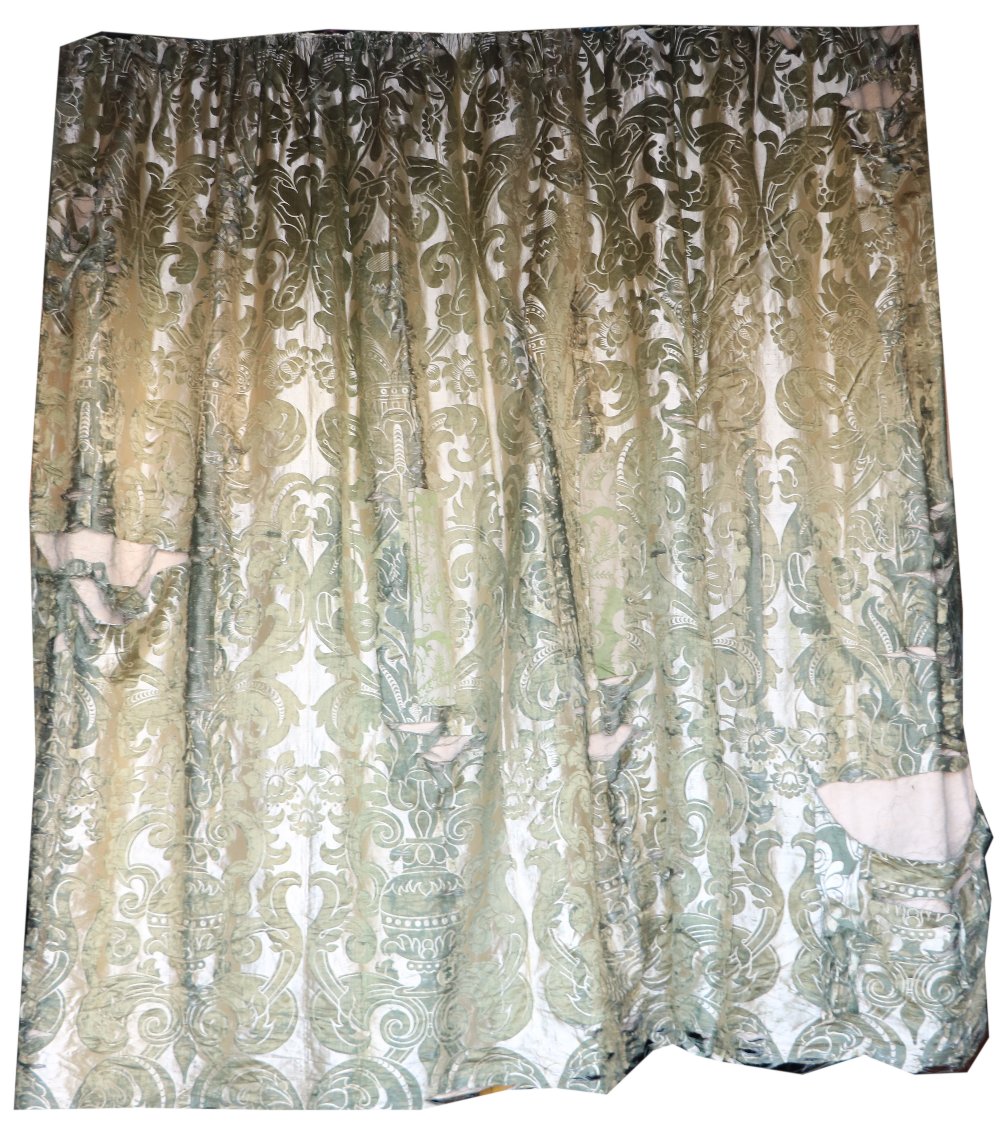 A pair of good William Morris design Curtains, - Bild 2 aus 2