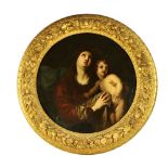 Circle of Sir Anthony Van Dyck, (Antwerp 1599 - 1641 London) "Madonna and Child," O.O.C.