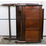 A 4'6" (137cms) mahogany Bedstead, in the Nelson style,