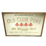 "More Than Port - Yet Costs No More" A fine quality original Pub Mirror,