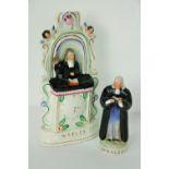 A large 19th Century Staffordshire Figure, of "Rev.