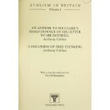 Berman (David)Editor. Atheism in Britain, 5 vols. 8vo Bristol (Thoemmes Press) 1996. First Edn.