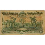 Currency Commission Consolidated Bank Note: Ploughman - The Munster and Leinster Bank Limited 19.1.