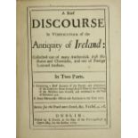 [Mac Curtain (Hugh)] A Brief Discourse in Vindication of the Antiquity of Ireland: Collected out of