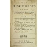 [Tindal (Matthew] Four Discourses on the Following Subjects: 1.