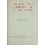 [Lutyens] Weaver (Lawrence) Houses and Gardens, by E.L. Lutyens Lg. folio Lond. (Country Life) 1913.