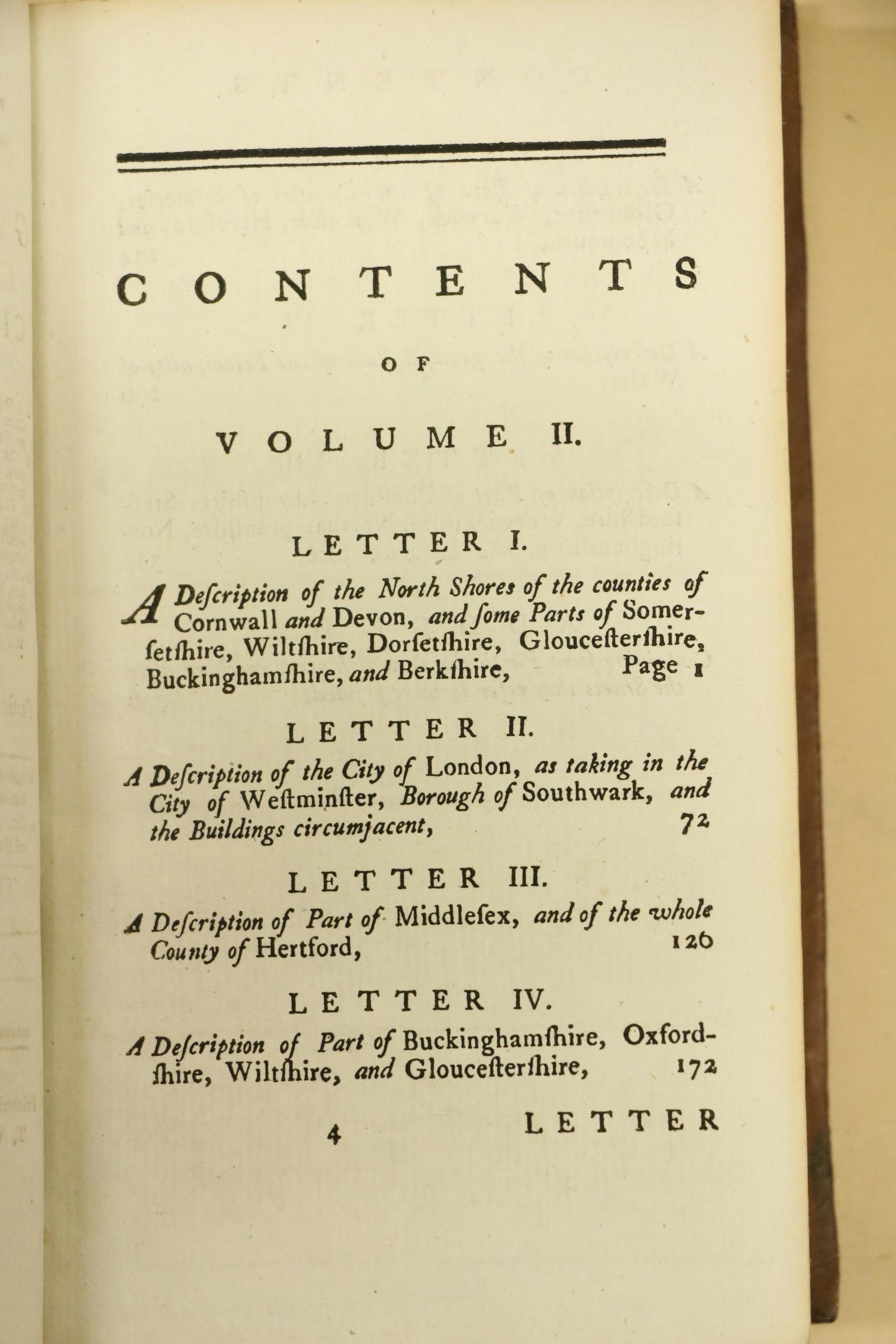 de Foe (Daniel) A Tour through the Island of Great Britain, 4 vol. 12mo D. 1779. Ninth, cont. - Image 10 of 40
