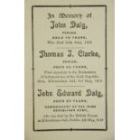 Memorial Card: "John Daly Fenian - Thomas J.