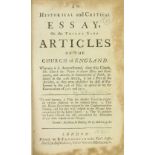 [Collins (Anthony)] An Historical and Critical Essay on the Thirty Nine Articles of the Church of