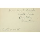 Yeats Family An album inscribed by Erma Norah Franks of Weston House, Churchtown, Dundrum,