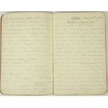 Manuscript Journal: A manuscript notebook, c. 1922 - 1923, containing mostly legal notes etc.