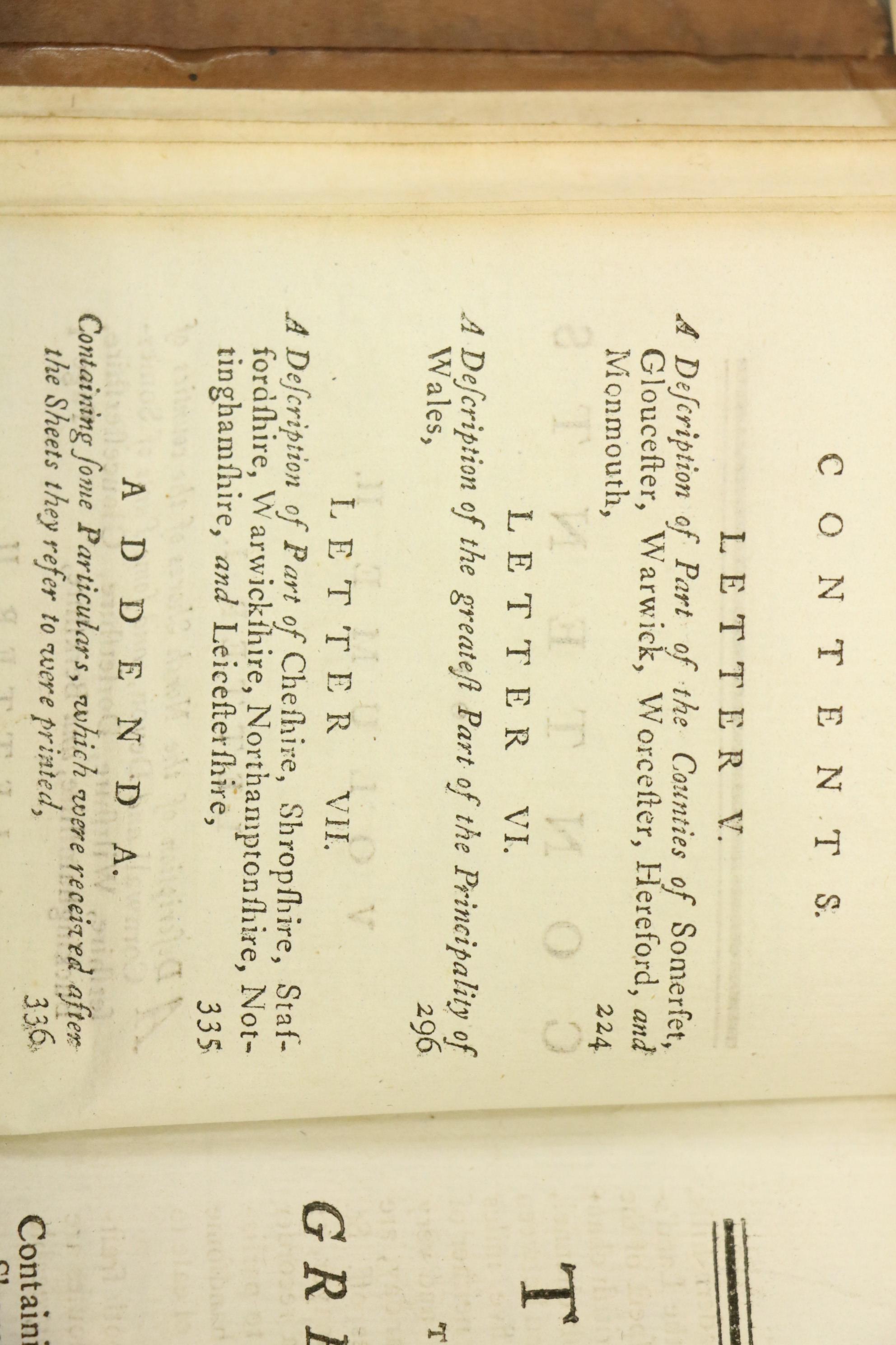 de Foe (Daniel) A Tour through the Island of Great Britain, 4 vol. 12mo D. 1779. Ninth, cont. - Image 11 of 40