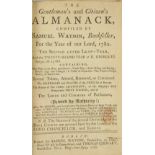 Box: Dublin Almanacs A collection of Dublin Almanacs, Watson 1773, 1778, 1782, 1785, 1794, 1827,