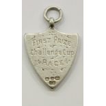 Medal: Sailing 1888 [Portsmouth Regatta] a silver shield shaped Medal,