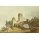 Francis Nicholson, British (1753 - 1844) Watercolour, "Abbey at Sligo," approx.