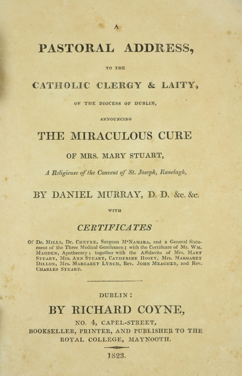 Pamphlet: Murray (Most Rev. Dr. D.D.