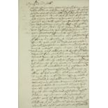 Address to Parliament by King James II [1685?] Manuscript: Draft (incomplete and unsigned,