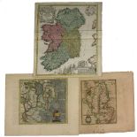 Maps - Ireland Homann (Johann Baptiste) Hiberniae Regnum tam in praecipuas, Ultoniae,