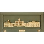 An unusual small scale Architectural three dimensional Diorama, of Castle Howard, North Elevation,